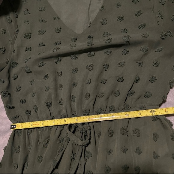 👗 Long Sleeve Swiss Dot Dress - Picture 8 of 14